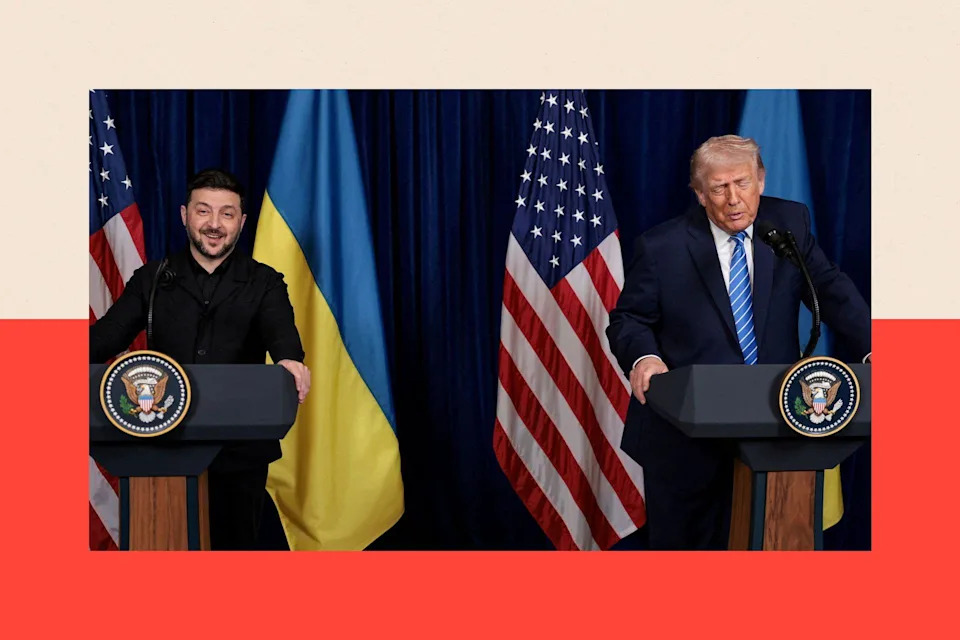 The President of Ukraine with the US President 