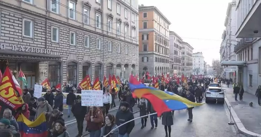 Thousands protest across Italy and Greece against US Venezuela operation