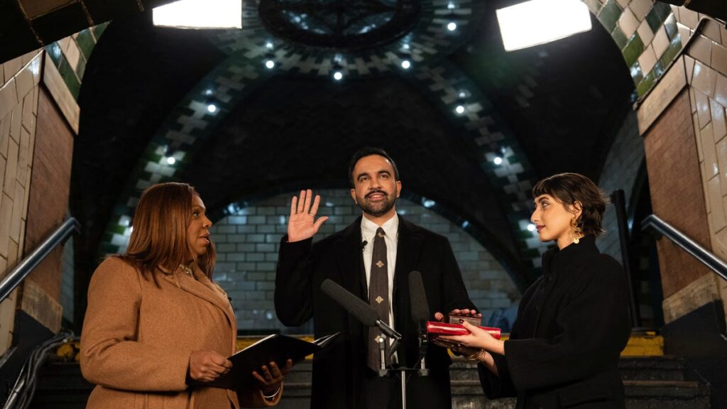 Zohran Mamdani sworn in as NYC mayor on New Year's Day