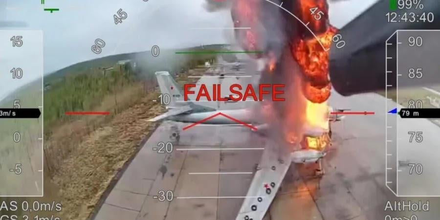 Russia Unable To Rebuild Air Force Half Year After Ukraine's Surprise Drone Wipeout