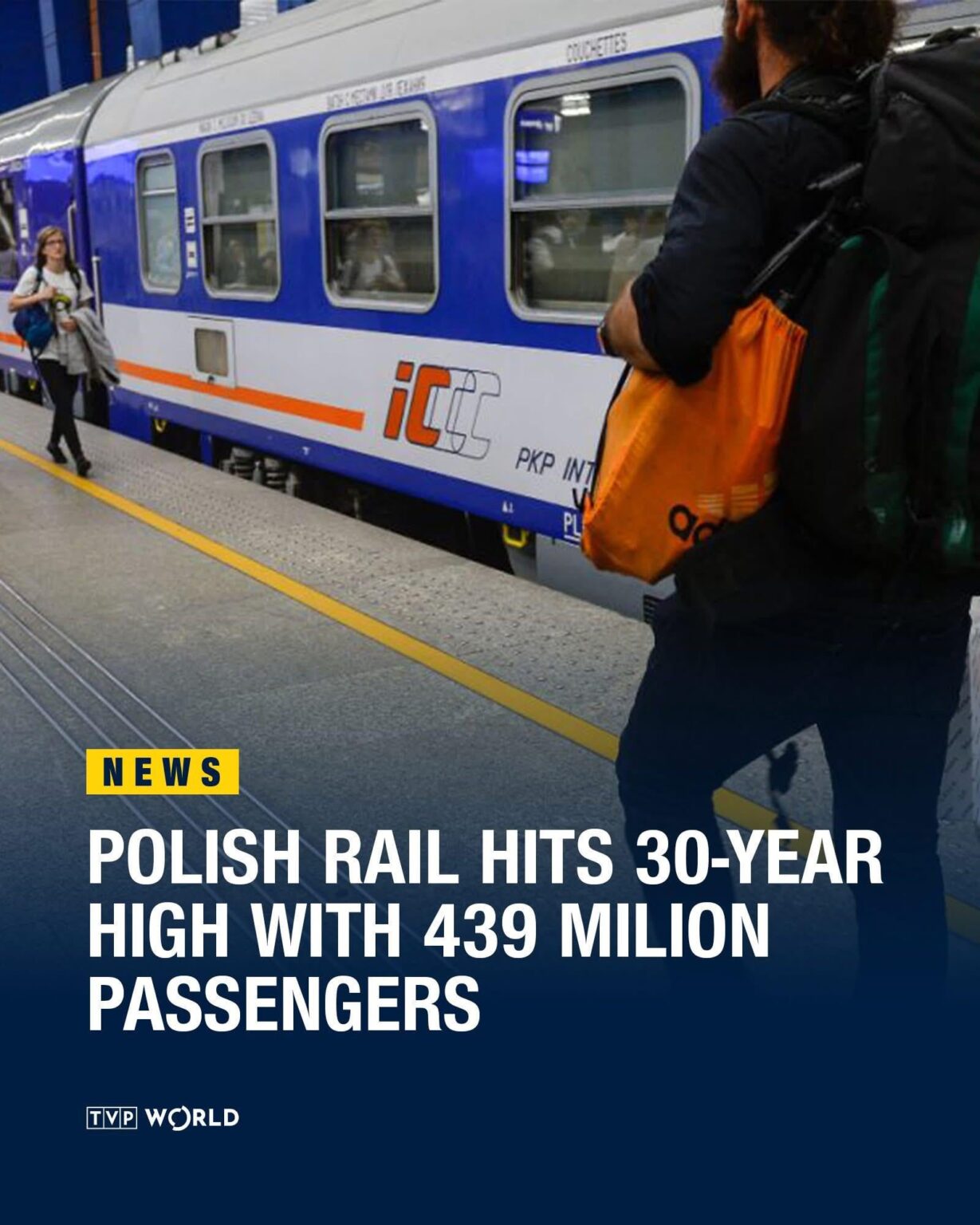 Poland: 439 million rail passengers