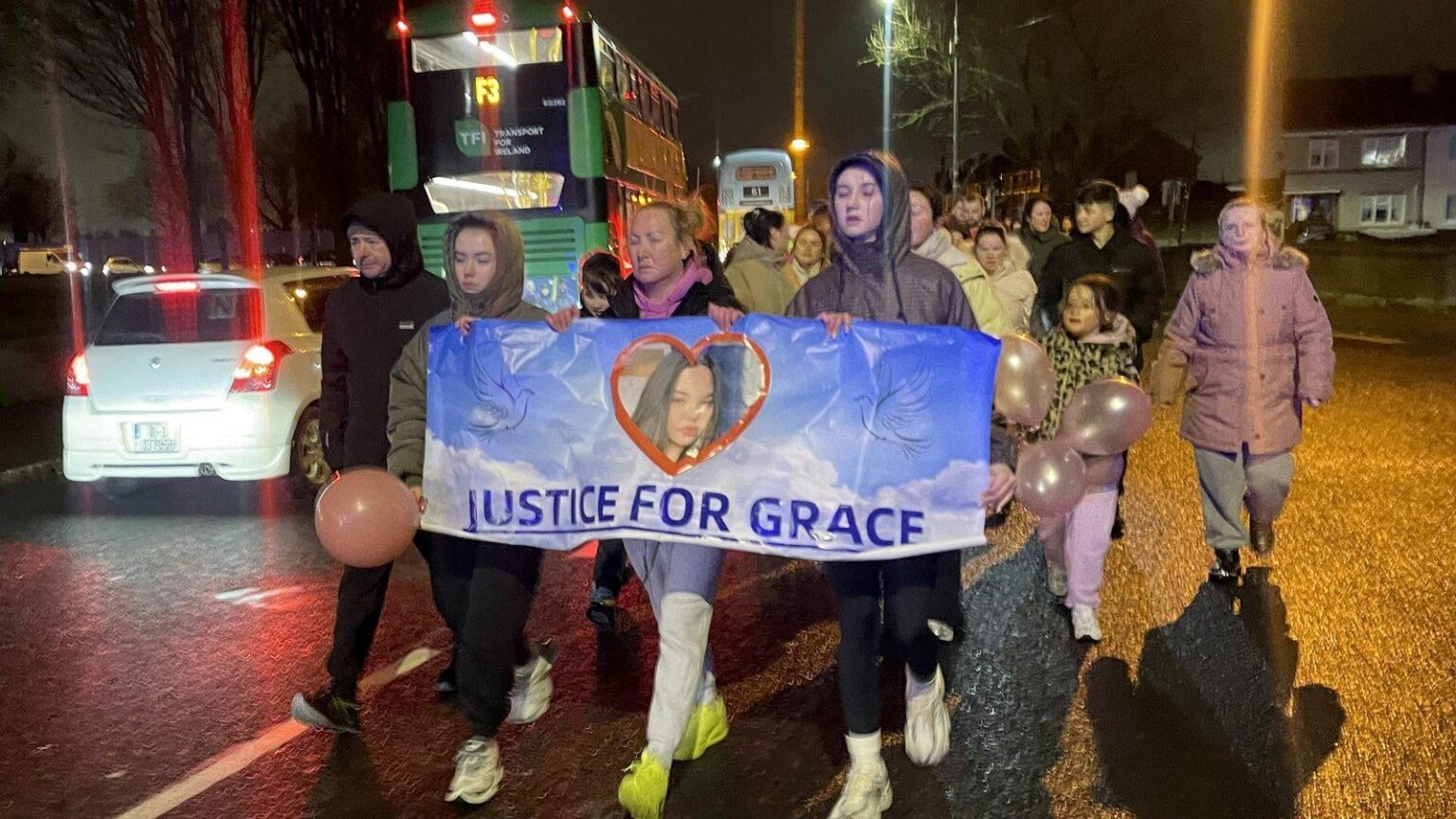 Mother of girl hit by scrambler joins hundreds on march