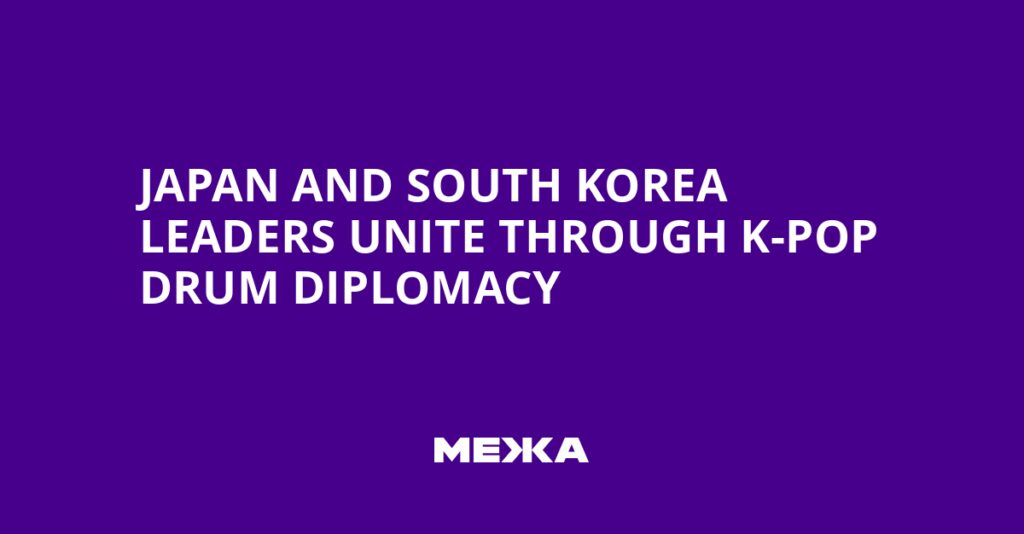 Japan and South Korea Leaders Unite Through K-pop Drum Diplomacy | Ukraine news