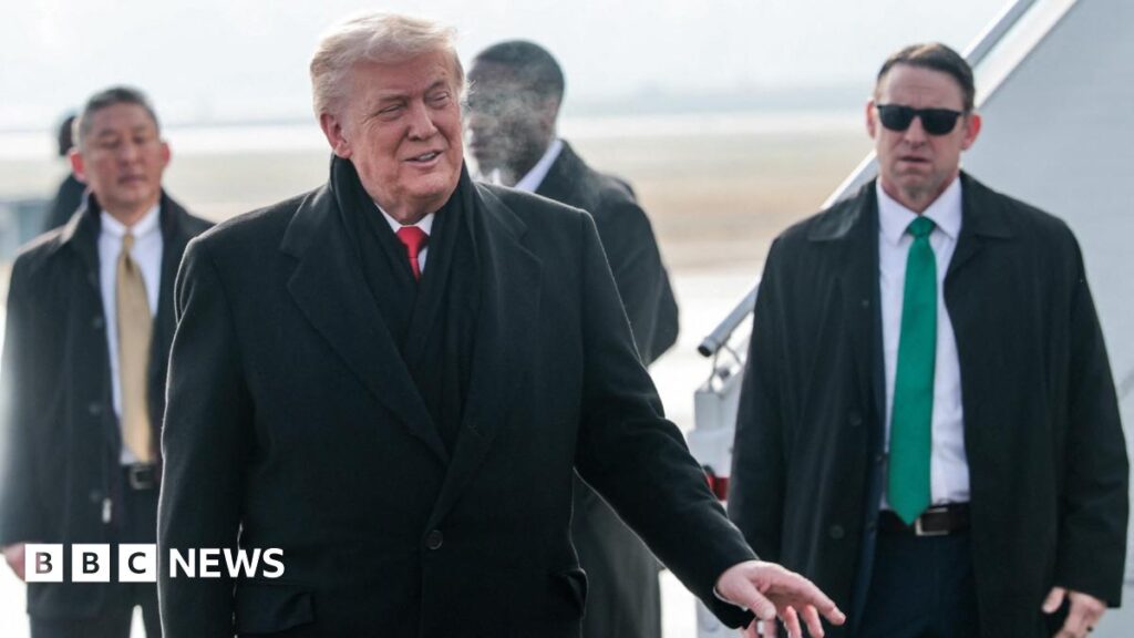 Trump lands in Switzerland to meet world leaders at Davos