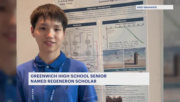 News 12 | Connecticut | Greenwich high school senior ranked in top 300 scholars of 2026 Regeneron Science Talent Search News 12 | Connecticut | Greenwich high school senior ranked in top 300 scholars of 2026 Regeneron Science Talent Search