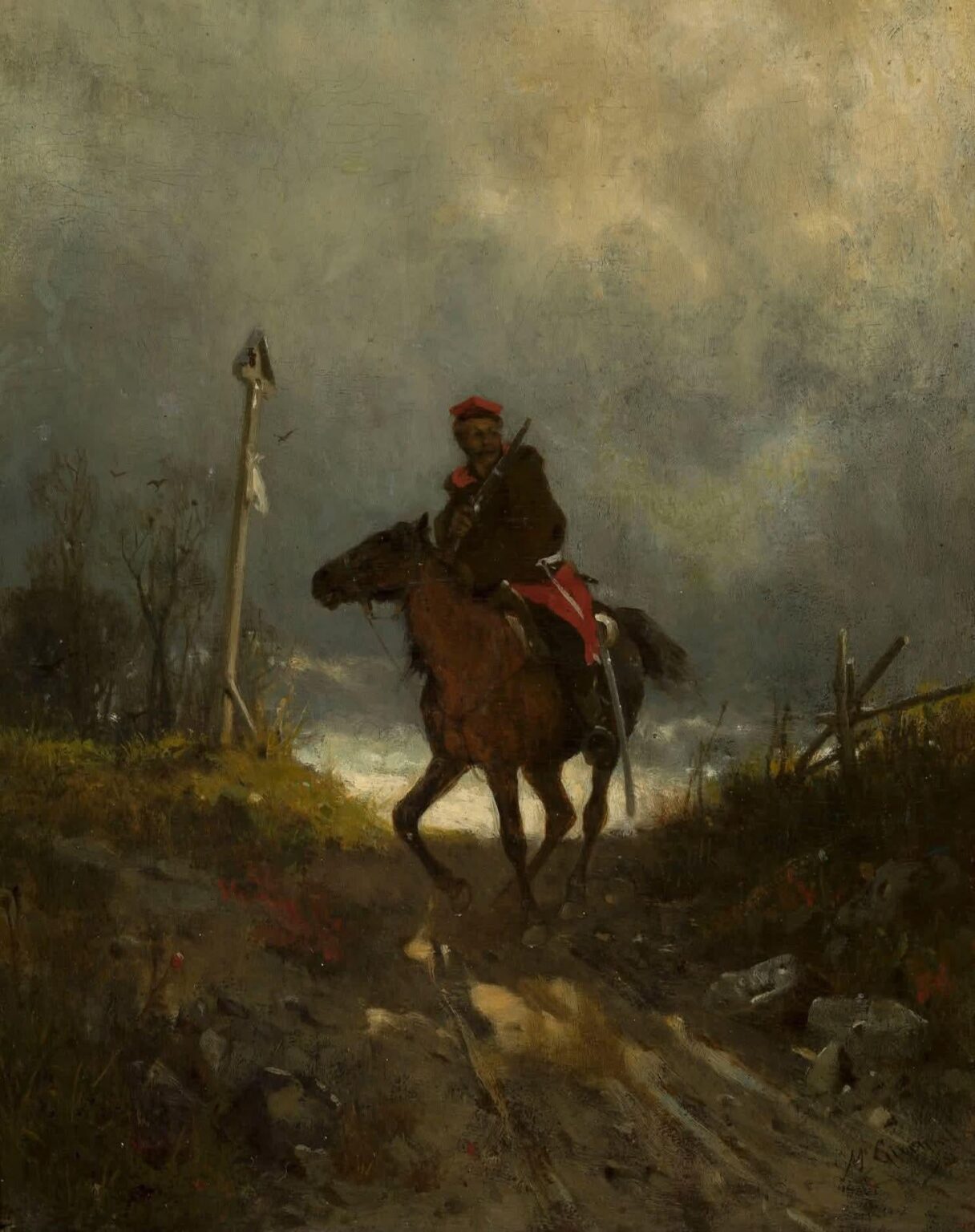 "The insurgent from 1863" by Maksymilian Gierymski around 1869