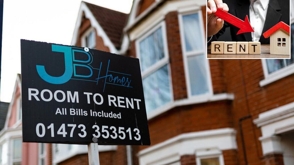 Rents fall annually for first time in 15 years: Typical new tenant now pays £10 less a month