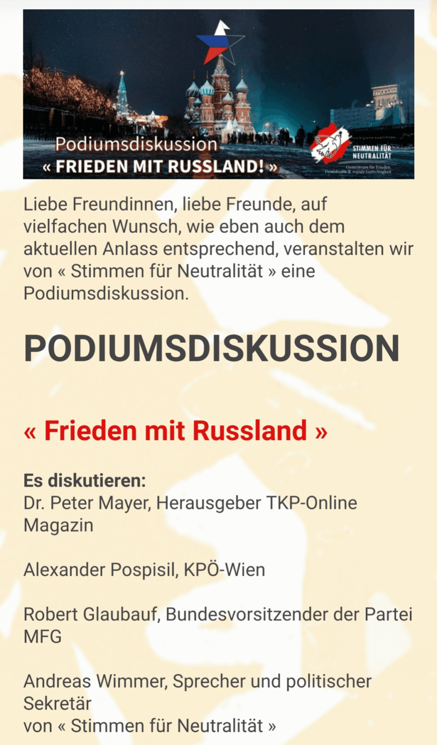 Russia's 5th column in Austria