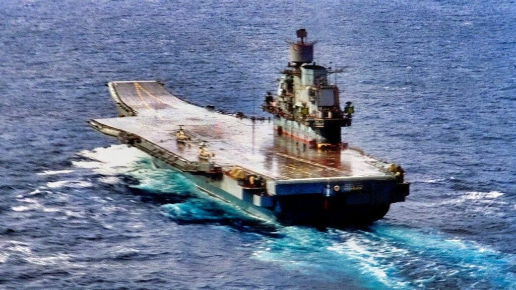 Russia’s 58,000-Ton Aircraft Carrier Had Its Dock Sink, Was Hit With a 70-Ton Crane that Opened 215-Square-Foot Hole, and Then Was on Fire for a Day Admiral Kuznetsov Aircraft Carrier Russia