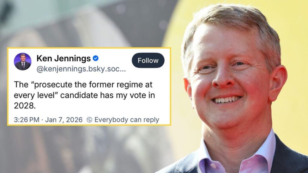 'Jeopardy!' host Ken Jennings said he'd vote for 2028 candidate who would prosecute Trump 'regime'