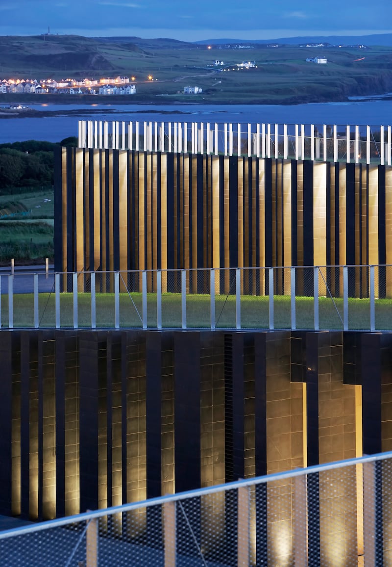 Giant's Causeway Visitor Centre, Heneghan Peng Architects. Photograph: Hufton+Crow
