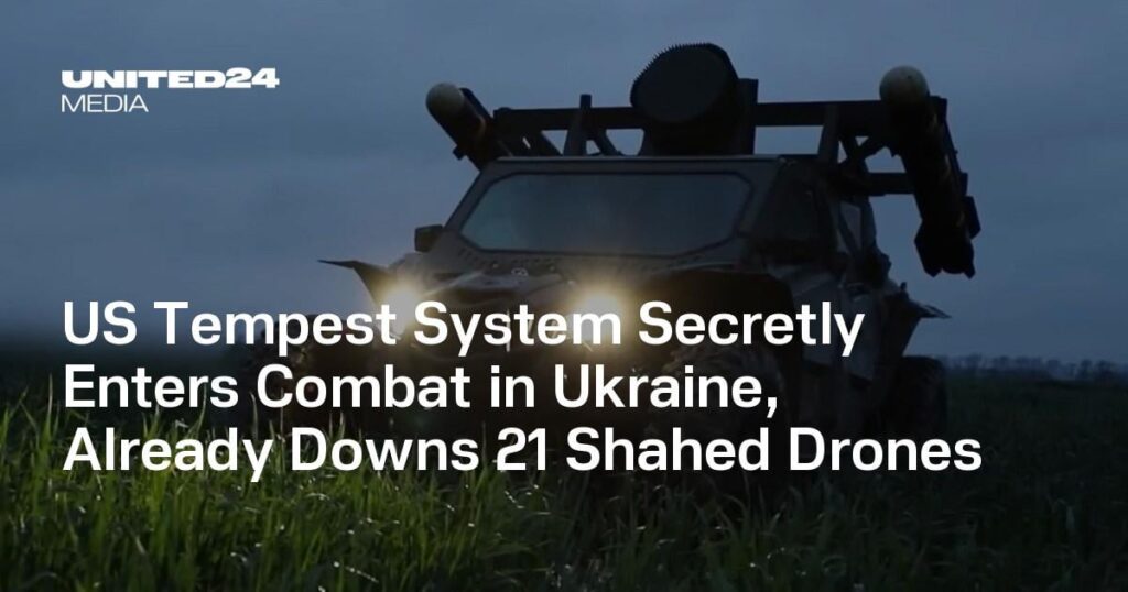 US Tempest System Secretly Enters Combat in Ukraine, Already Downs 21 Shahed Drones