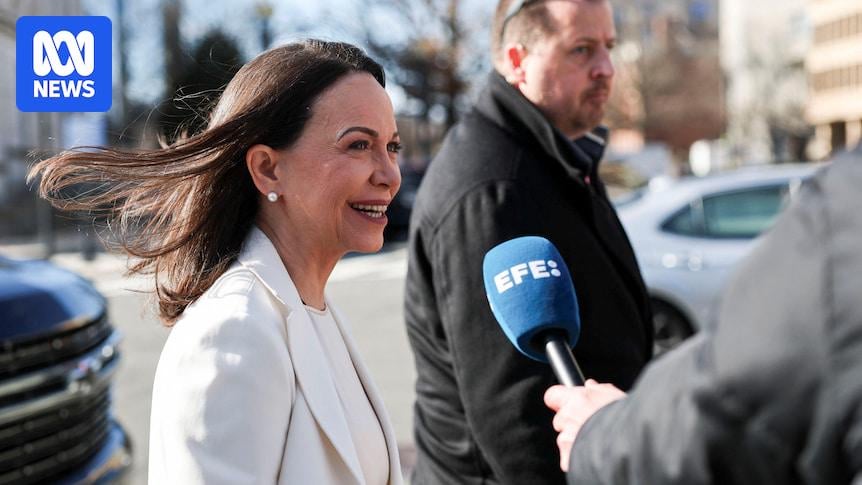 Trump given Nobel Peace medal by Venezuelan opposition leader Machado