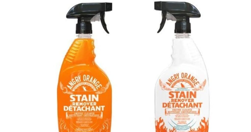 Angry Orange Stain Removers recalled in Canada