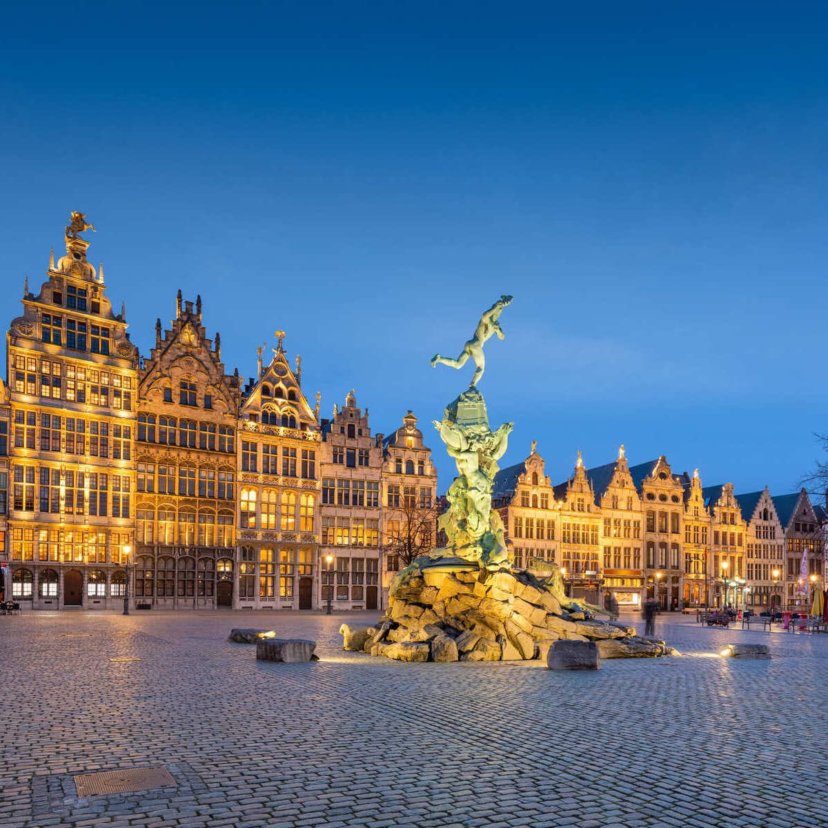 Central Square In Antwerp, Belgium