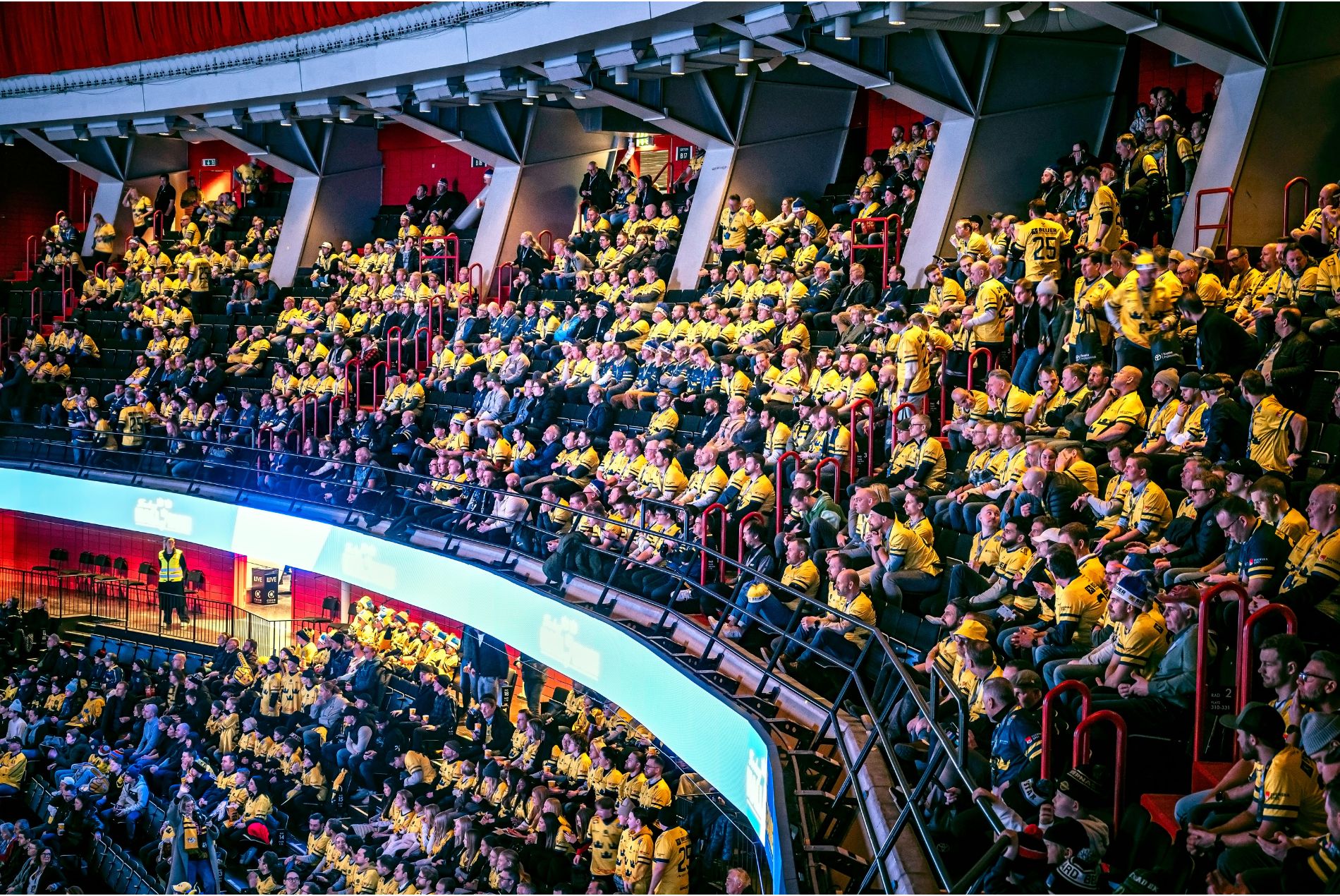 Gondola seating at Avicii Arena Stockholm Sweden design by HOK