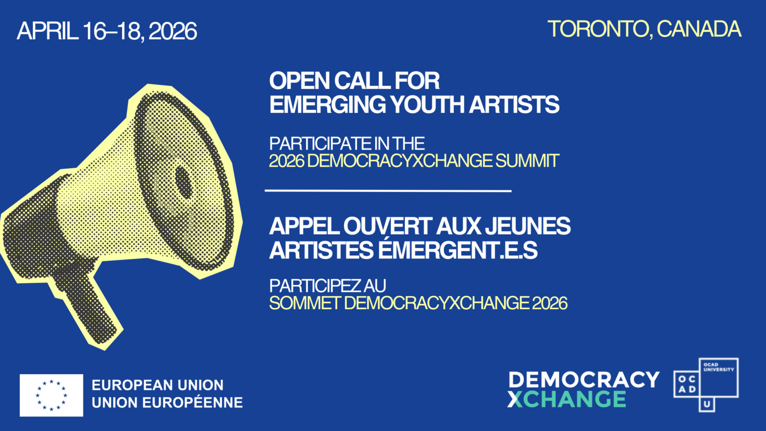 OPEN CALL FOR EMERGING YOUTH ARTISTS (AGES 18–29) OPEN CALL FOR EMERGING YOUTH ARTISTS (AGES 18–29)