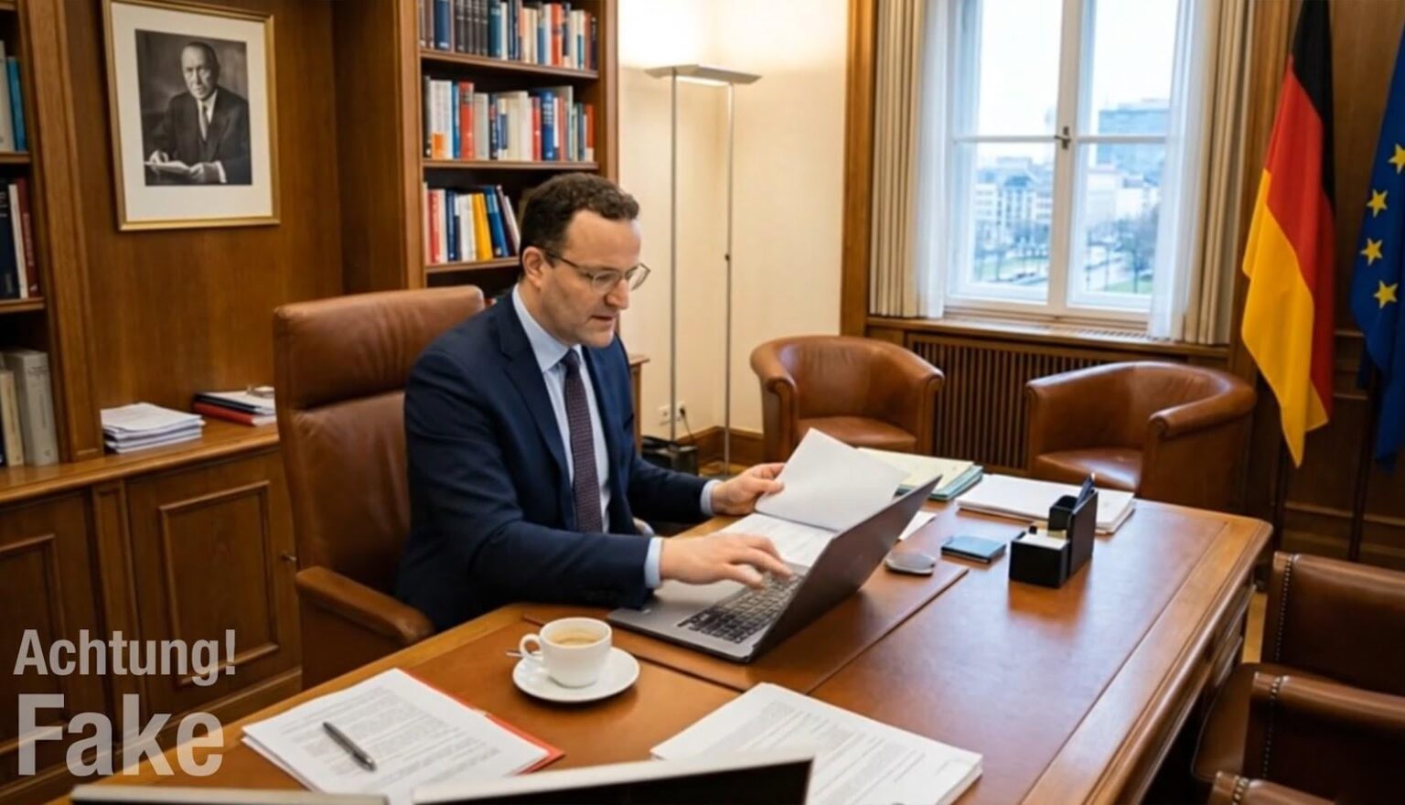 Deepfake video shows Jens Spahn competently doing his job