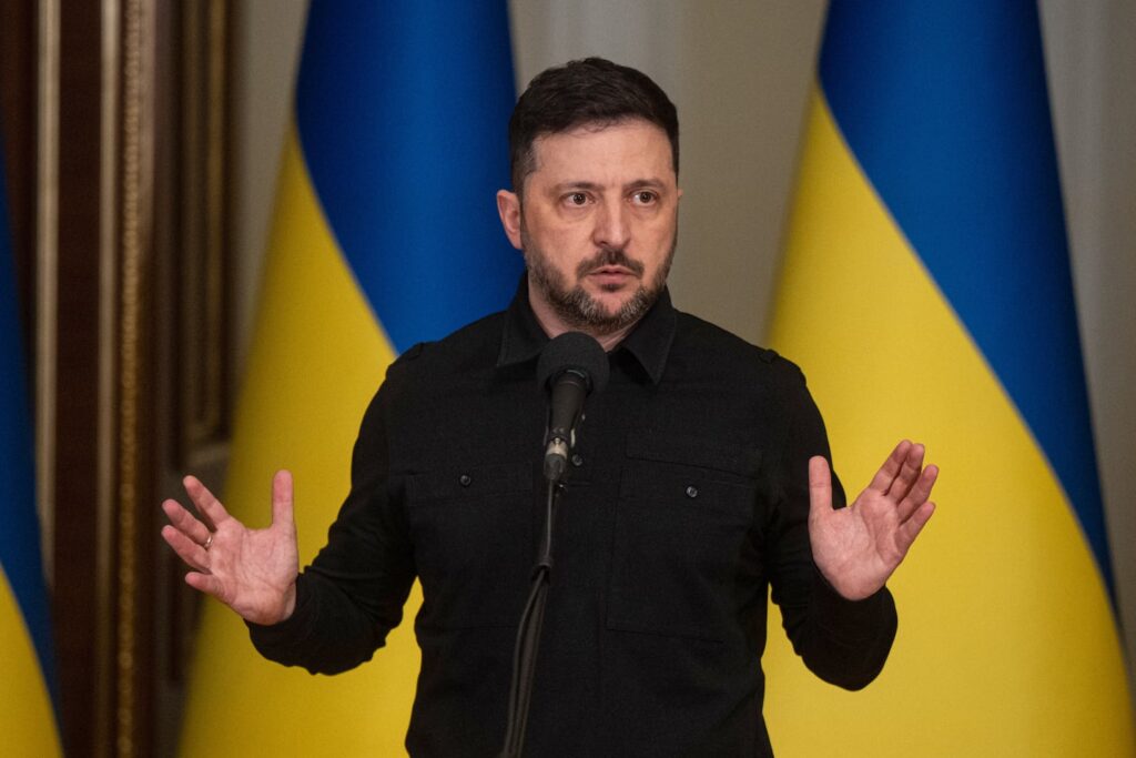 Ukrainian President Volodymyr Zelensky.