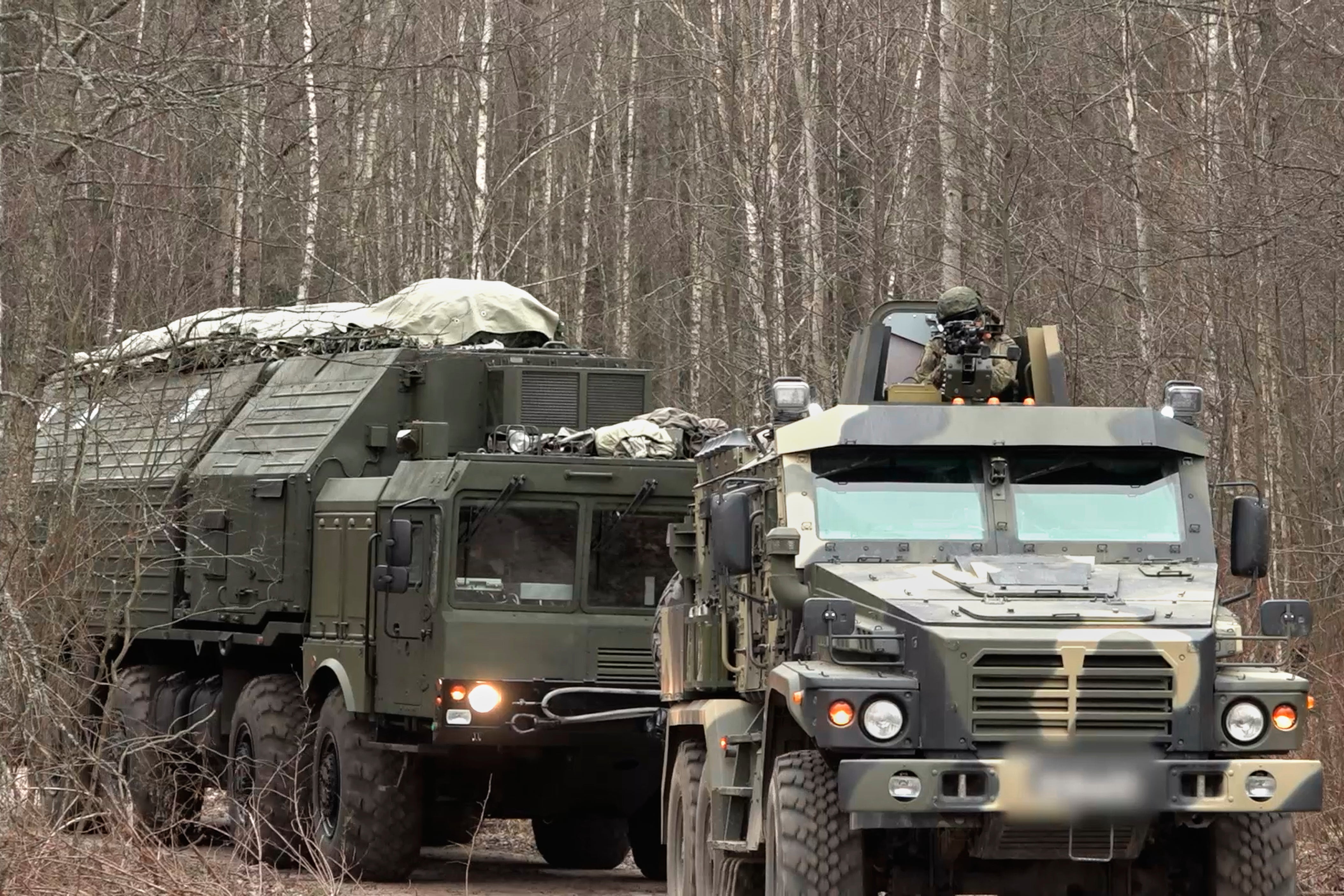 Russia's Oreshnik missile system during training in an undisclosed location in Belarus