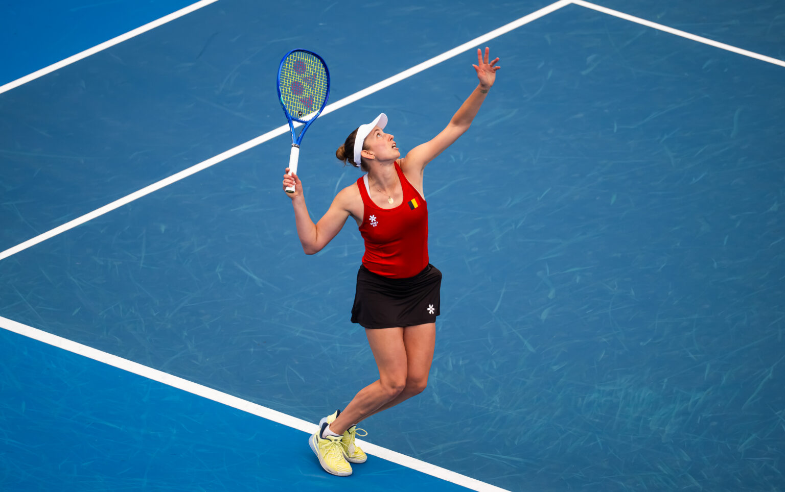 Mertens overcomes Mboko to seal Belgium's upset of Canada