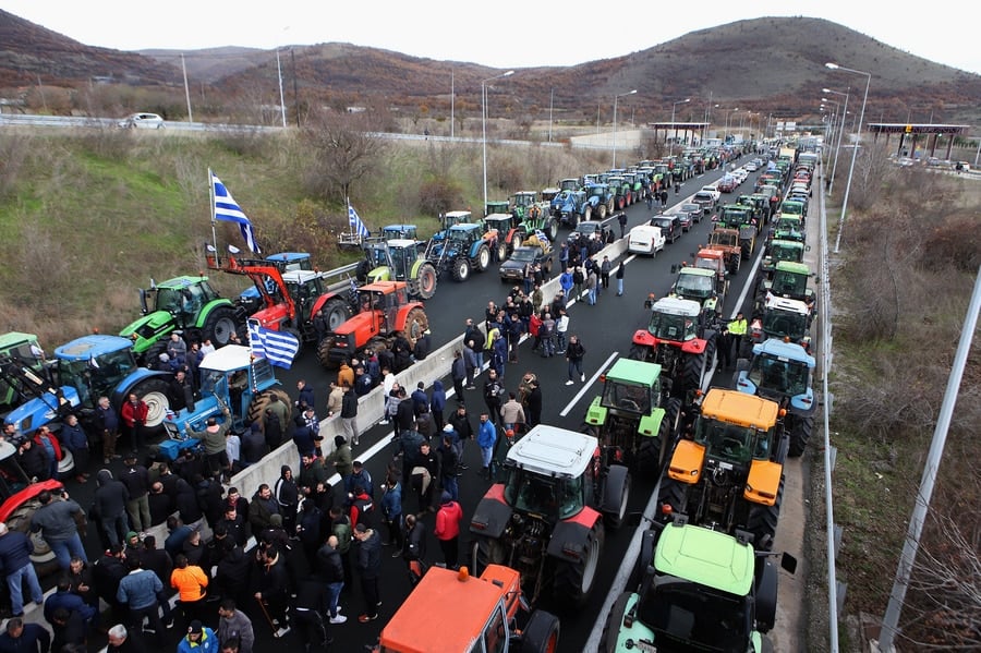 Greece farmers protest