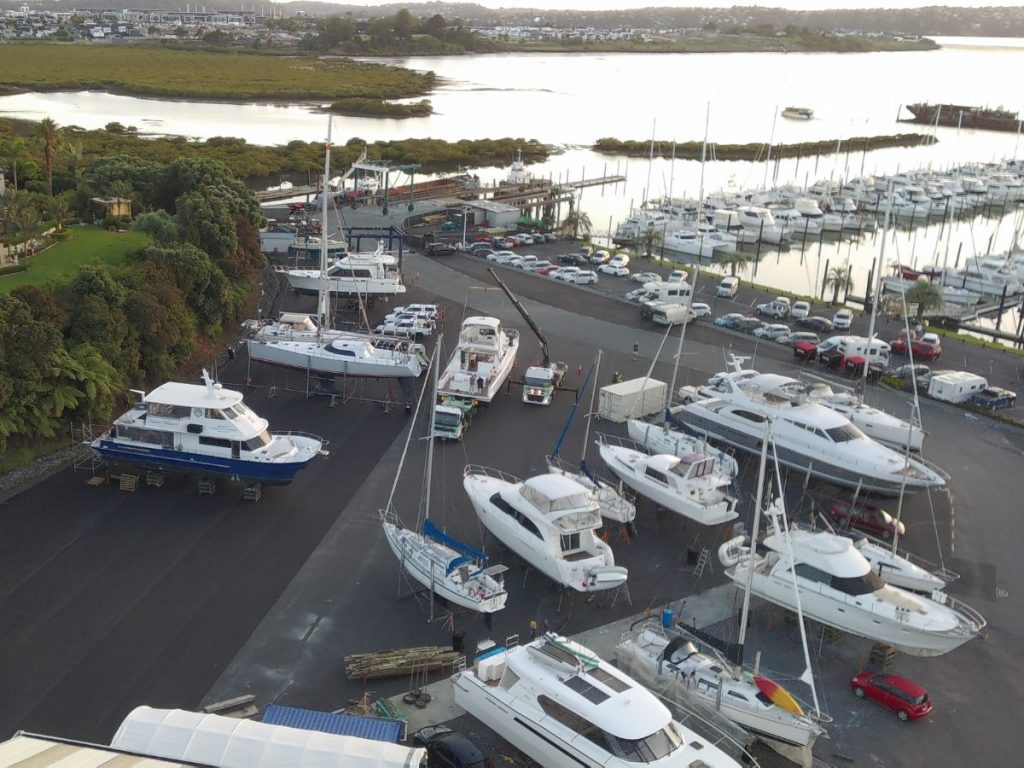 Hobsonville Marina completes major hardstand upgrade // Photo credit: Hobsonville Marina
