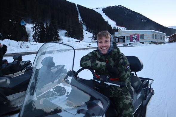 Charles Wade-Palmer on a Ski-Doo