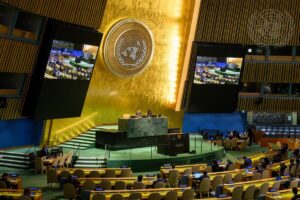 By focusing the discussion on human control and oversight, resolution 80/23 puts forward a normative reference for future multilateral discussions. Image credit: UN Photo / Loey Felipe.