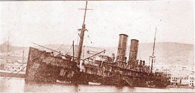 The provocative and brazen bombing of "MACEDONIA" in the port of Ermoupolis | navalhistory.gr