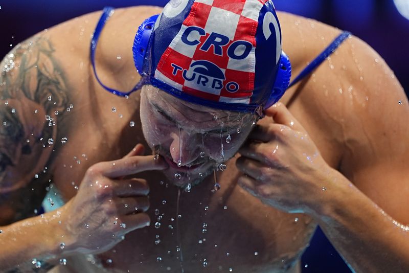 Water Polo European Champs in Belgrade Croatia v Slovenia