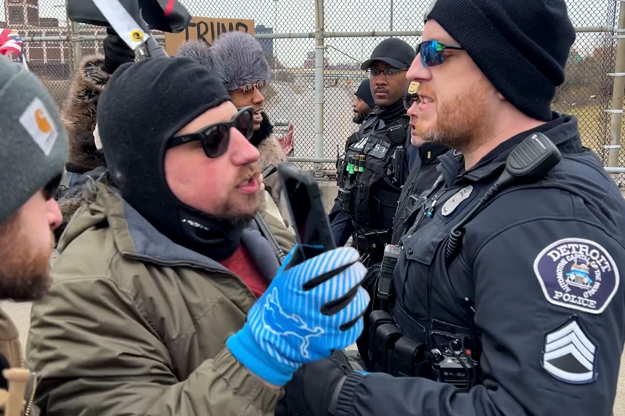Police arrest a man ahead of Trump visit to Detroit