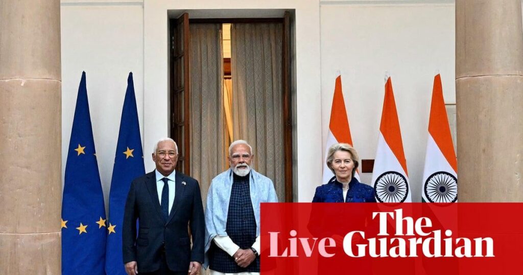 'The mother of all trade deals': EU and India sign landmark trade agreement – Europe live | Europe