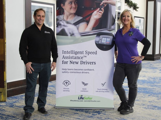 LifeSafer President Michael Travars and Gweedo Memorial Foundation Executive Director Tammy McGee partnered to showcase the company's ISA technology to Williamsburg on Dec. 31, 2025. James W. Robinson/The Virginia Gazette