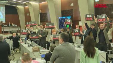 Milan Cortina, the opposition protests in the Regional Council against Ice: "No to Trump's gangs"