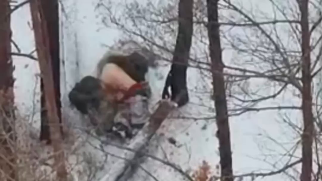 🇺🇦 🇷🇺 Ukrainian drone hits a Russian with shrapnel as he’s in the process of trying to take a shit