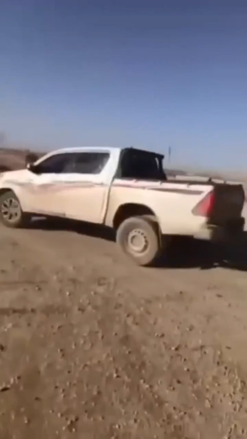Syrian soldier takes a unintended selfie with a SDF (suicide) drone, NE Syria. Jan 2026