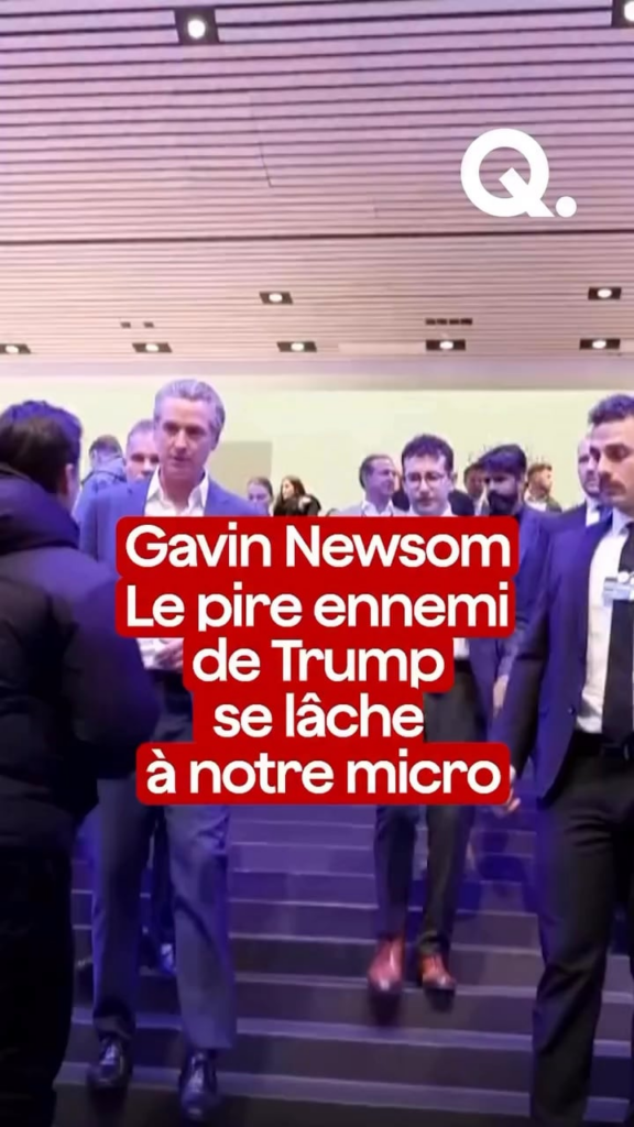 Gavin Newsom at the microphone of Quotidien on 01/20/2026 talks about Trump and Greenland