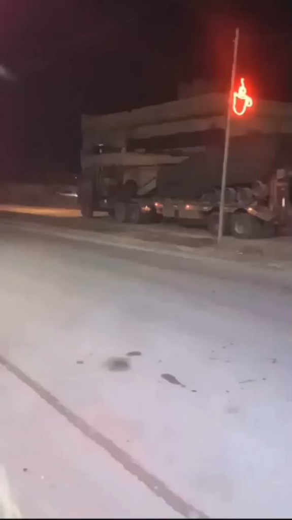 Turkish soldiers are in Syria. It crossed the border via Manbij and is heading towards the Teshrin dam.