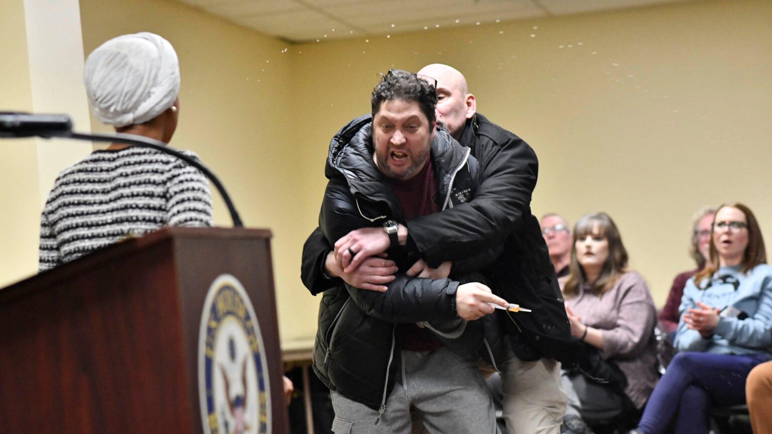 Man arrested at Ilhan Omar townhall identified as 55-year-old Anthony Kazmierczak