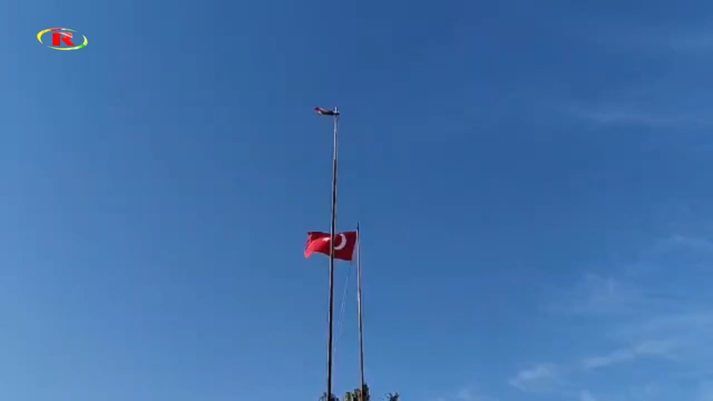Terrorist organization sympathizers took down the Turkish flag from the border gate