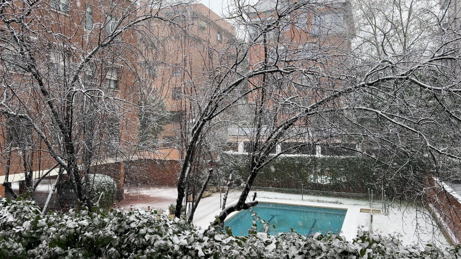 What snow in Madrid!!!