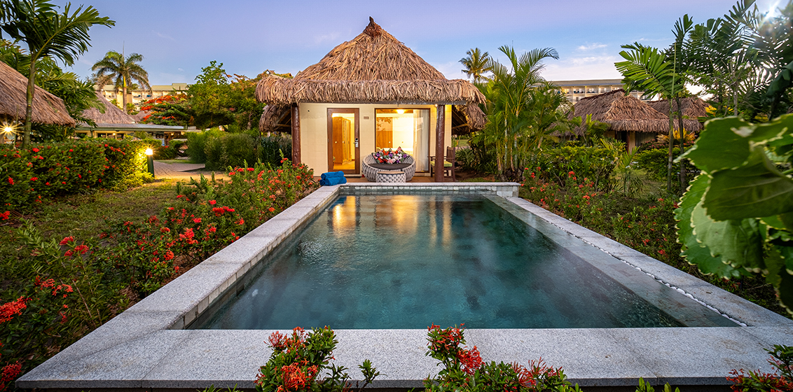 Outrigger Fiji Beach Resort Plantation Pool Bure
