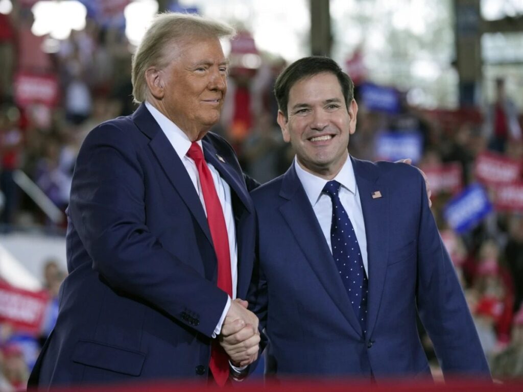 President Donald Trump and U.S. Secretary of State Marco Rubio