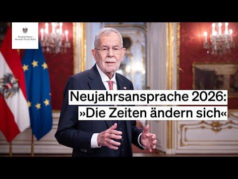 “It is time for a new European patriotism” New Year’s address 2026 by Federal President Alexander Van der Bellen
