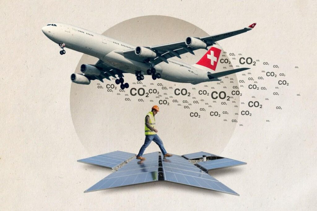 Frequent flying wipes out Zurich residents’ green gains at home