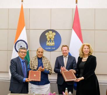 Rajnath Singh meets Netherlands’ Foreign Minister in New Delhi