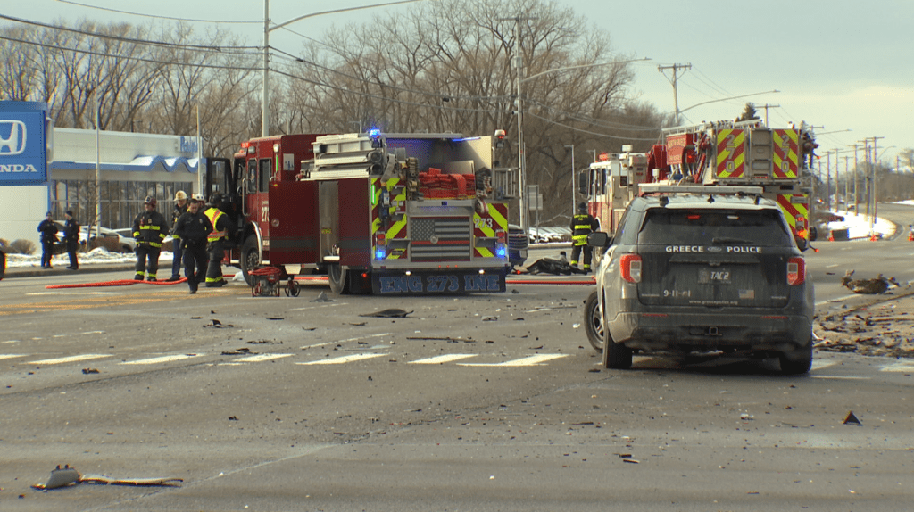 Person dies after two-vehicle crash on West Ridge Road in Greece