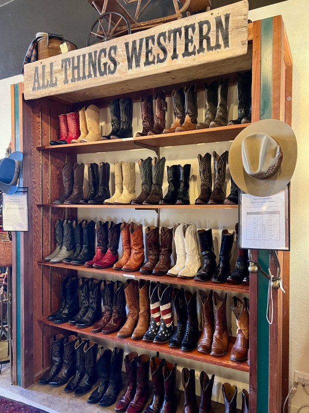 The Shop Outpost, 5728 E. Colfax Ave., carries a variety of vintage and gently worn Western boots. (Suzanne S. Brown, Special to The Denver Post)