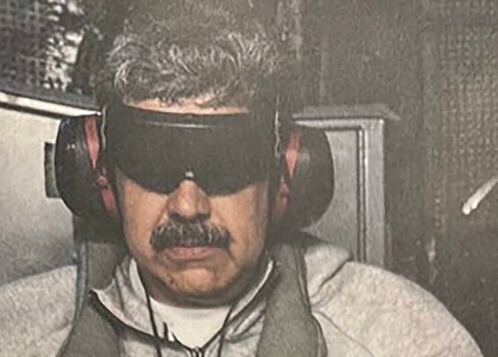 Donald Trump shared this photo purporting to be Nicolas Maduro en route to New York aboard the USS Iwo Jima.
